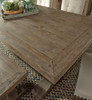 Farmhouse Reclaimed Wood Trestle Extension Table 84"- 114"