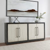 Marcus Reclaimed Wood Antique Black and White 4-Door Sideboard