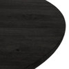 Bibianna Black Parawood Round Dining Table 60"