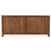 Astrid 4-Door Reclaimed Wood Sideboard in Natural Brown 86"