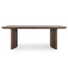 Selena 84" Sold Wood Dining Table in Antique Brown