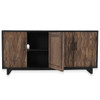 Anton Reclaimed Wood 4-Door Sideboard in Black