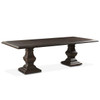 Nimes 98" Solid Wood Dining Table in Antique Brown