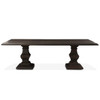 Nimes 98" Solid Wood Dining Table in Antique Brown