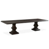 Nimes 120" Solid Wood Dining Table in Antique Brown