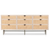 Luella Matte Alabaster 9 Drawer Dresser