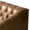 Thurston Dakota Warm Taupe Leather Chesterfield Sofa