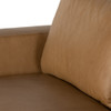 Dom Nantucket Taupe Leather Sofa 85"