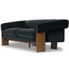 Cairo Modern Velvet Smoke Sofa 90"