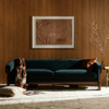 Cairo Modern Velvet Smoke Sofa 90"