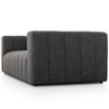 Langham Saxon Charcoal Channeled Sofa 89"