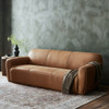 Ericksen Palermo Cognac Leather Sofa 94"