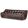 Farley Conroe Cigar Leather Sofa 106"