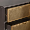 Brooklyn 55" Gunmetal and Brass Sideboard