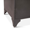 Penelope 56" Iron and Glass Cabinet Matte Black