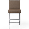 Crete Fiqa Boucle Cocoa Bar Stool