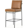 Crete Sierra Butterscotch Leather Bar Stool