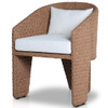 Fae Vintage Natural Woven Outdoor Dining Chair