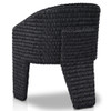 Fae Vintage Coal Woven Outdoor Dining Chair