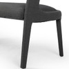 Hawkins Fiqa Boucle Charcoal Dining Bench 55"