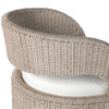 Hawkins Vintage White Woven Outdoor Swivel Chair