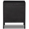 Sydney Black Woven Cane Nightstands