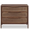 Sydney Brown Wash Mango Woven Cane Large Nightstands