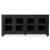 MacArthur 84" Reclaimed Oak 4-Door Cabinet in Antique Black