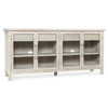 Stuart Oak Wood 4-Door / 4-Drawer Cabinet in White Wash