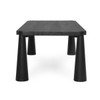 Austin Oak Wood Dining Table 102" in Ink Black