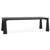 Austin Oak Wood Dining Table 102" in Ink Black