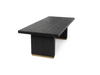 Lynx Reclaimed Wood Dining Table 94" in Carbon Black