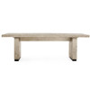 Lynx Reclaimed Wood Dining Table 94" in Antique White