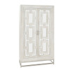 Adina White Washed Mango Wood Tall Cabinet 80"