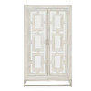 Adina White Washed Mango Wood Tall Cabinet 80"