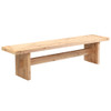 Alpine Solid Distressed Oak Wood Dining Bench 74" Alpine Solid Distressed Oak Wood Dining Bench 74"