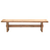 Alpine Solid Distressed Oak Wood Dining Bench 74" Alpine Solid Distressed Oak Wood Dining Bench 74"