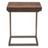 Anna Modern Solid Wood Two-Toned Side Table