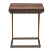 Anna Modern Solid Wood Two-Toned Side Table