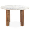 Barcelona Round Reclaimed  Wood and Marble Dining Table 54"