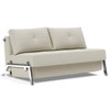 Cubed Full Size Sleeper Sofa Bed With Chrome legs