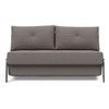 Cubed Queen Size Sleeper Sofa Bed With Chrome Legs