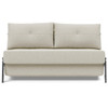 Cubed Queen Size Sleeper Sofa Bed With Chrome Legs