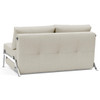 Cubed Queen Size Sleeper Sofa Bed With Chrome Legs