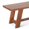 Savannah 80" Acacia Wood Dining Bench Cinnamon Brown