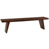 Willow Solid Wood Dining Bench 70" Matte Brown