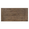 Troy Reclaimed Oak Coffee Table in Suede Brown 60"