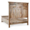 Adelaide Queen Mango Wood Platform Bed in White Wash