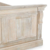 Adelaide Queen Mango Wood Platform Bed in White Wash