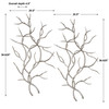 Uttermost Silver Branches Wall Art S/2